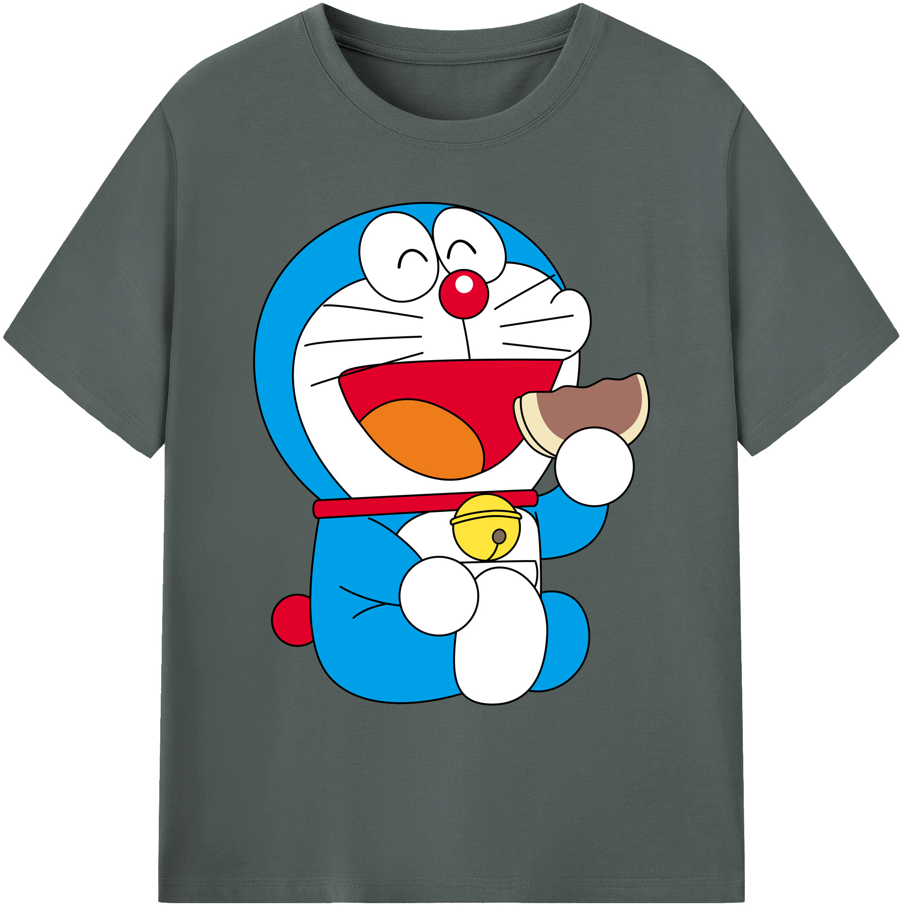 （画像用） ドラえもん Doraemon 綿100％ メンズ半袖Tシャツ｜肌触りやわらか＆通気性